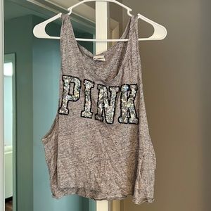 Victoria Secret Pink sequin tank top